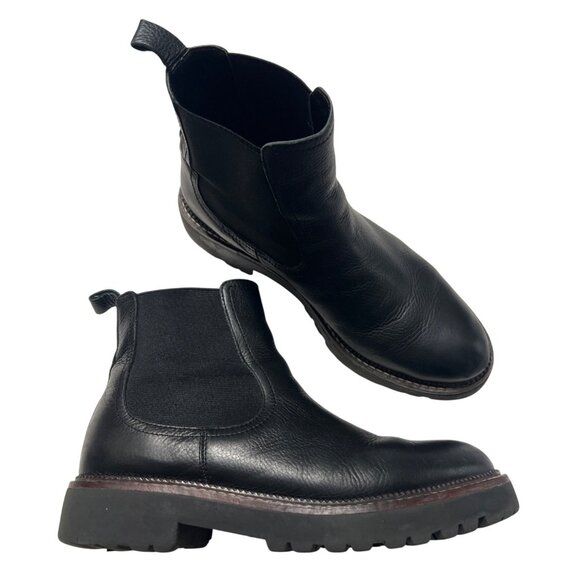 Caslon Womens Black Leather Chelsea Boots Size 8.5 - Picture 1 of 8